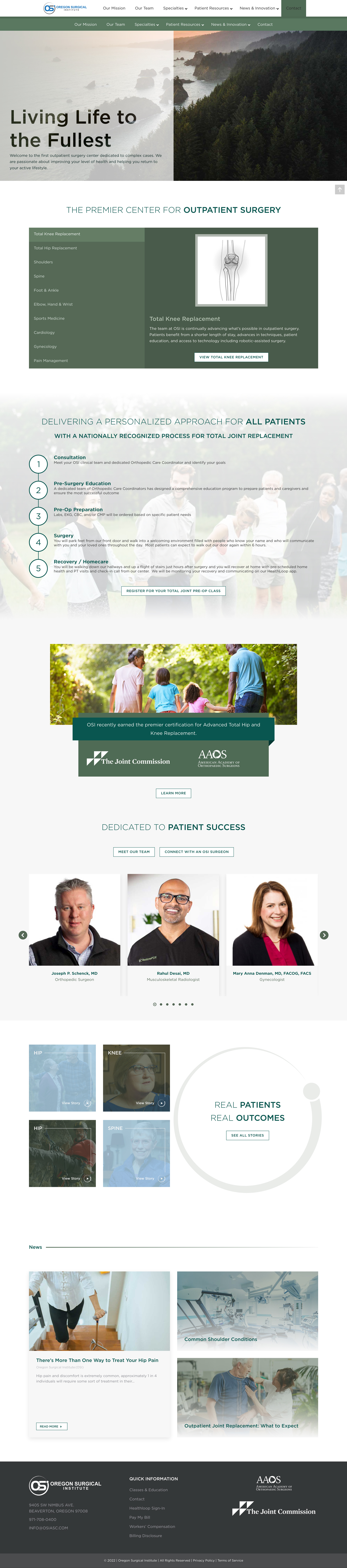 Oregon Surgical Institute Homepage